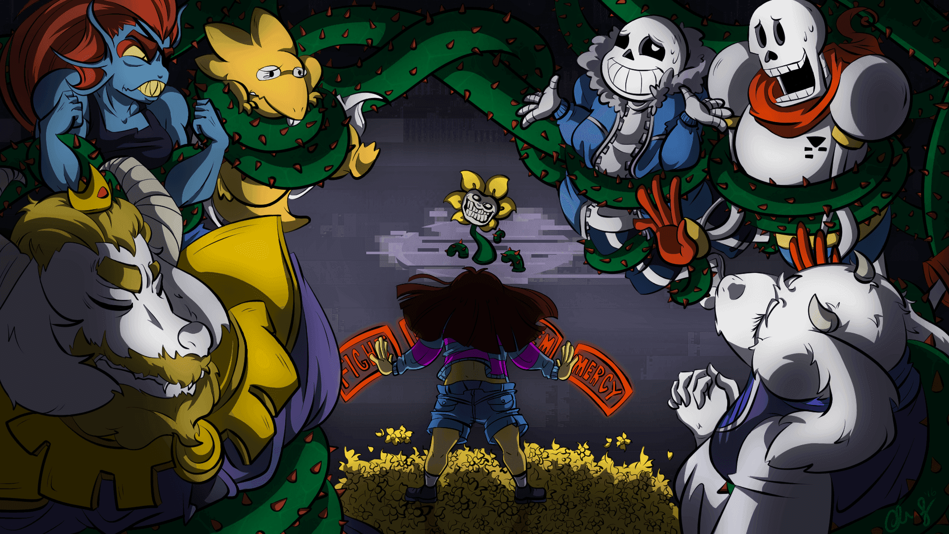 引人入勝的《Undertale》遊戲世界 壁紙