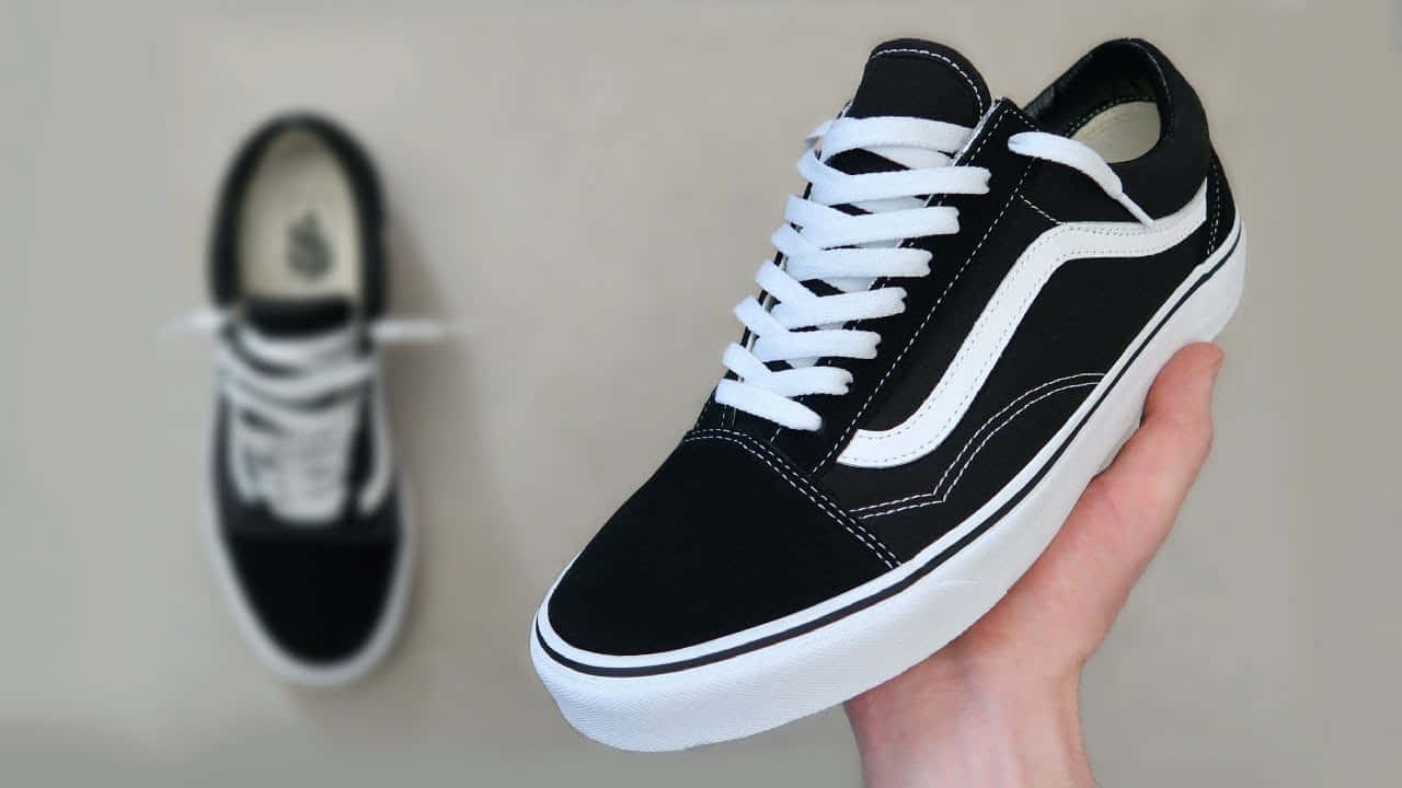 Vans Old Skool - 黑與白 壁紙