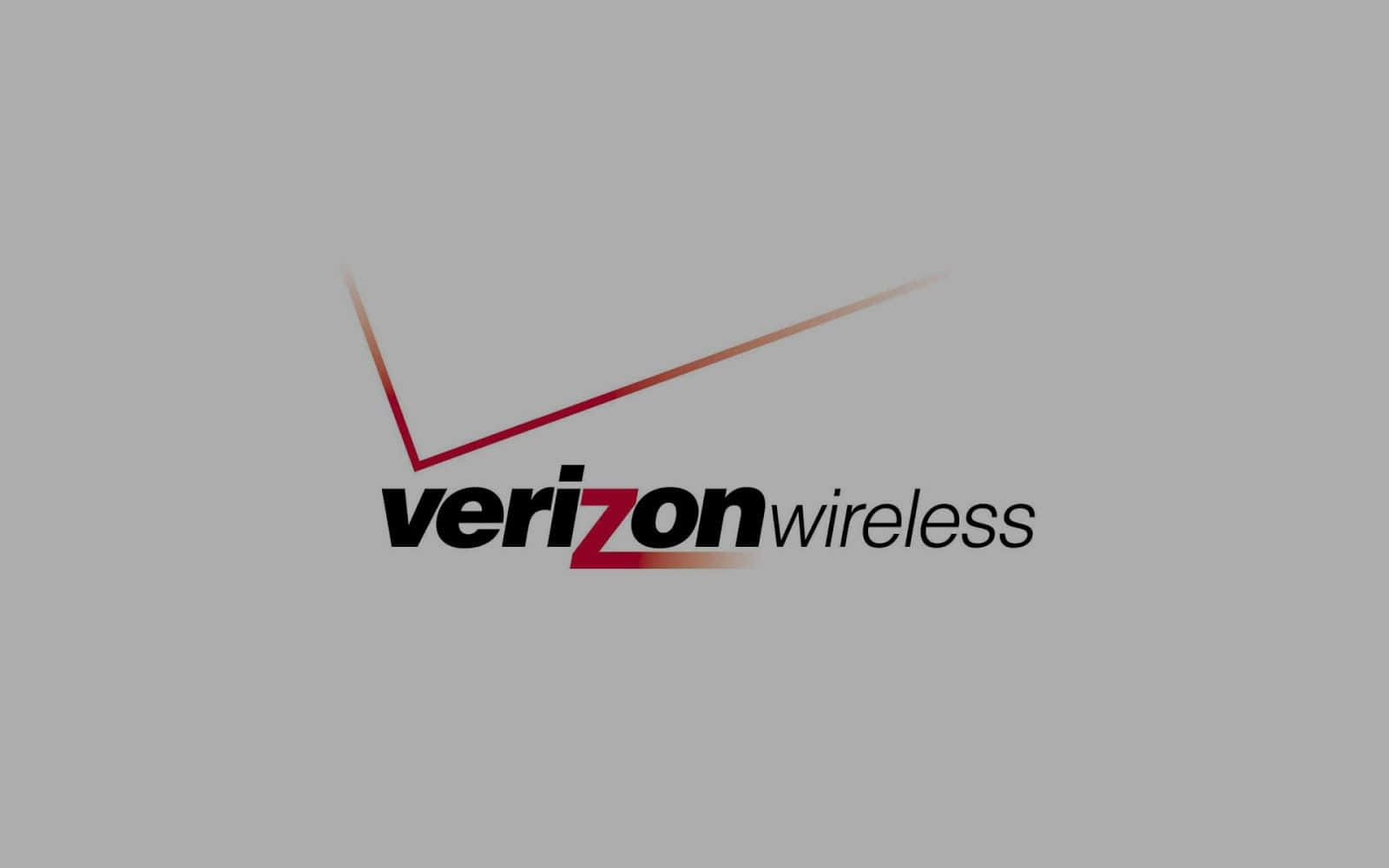 威訊 桌布 壁紙 — Verizon Wireless 標誌，帶有紅色漸層勾號，背景為柔和灰色。