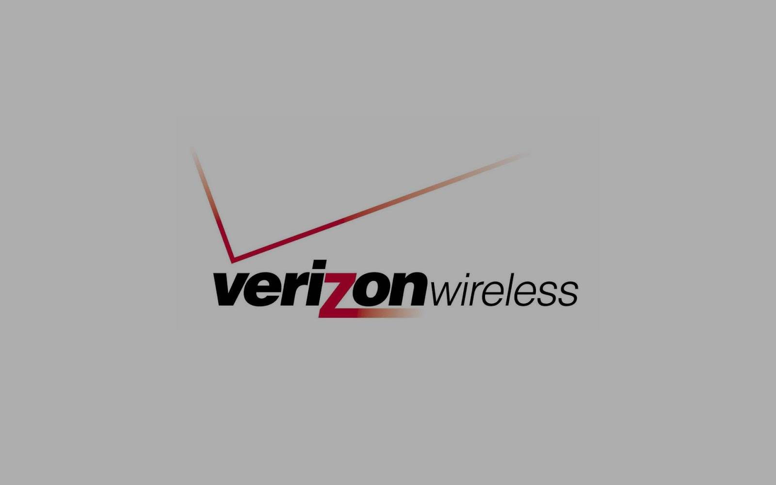 威訊 桌布 壁紙 — Verizon Wireless 標誌，帶有紅色漸層勾號，背景為柔和灰色。