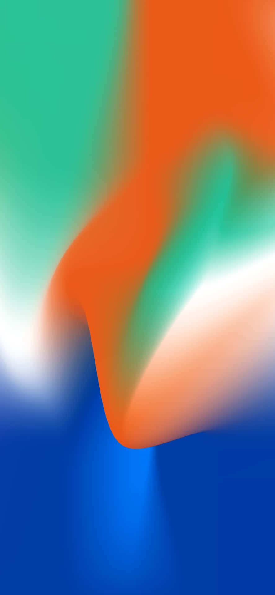 具有流暢色彩漸變的動態抽象數位藝術作品。 — iPhone 13 壁紙