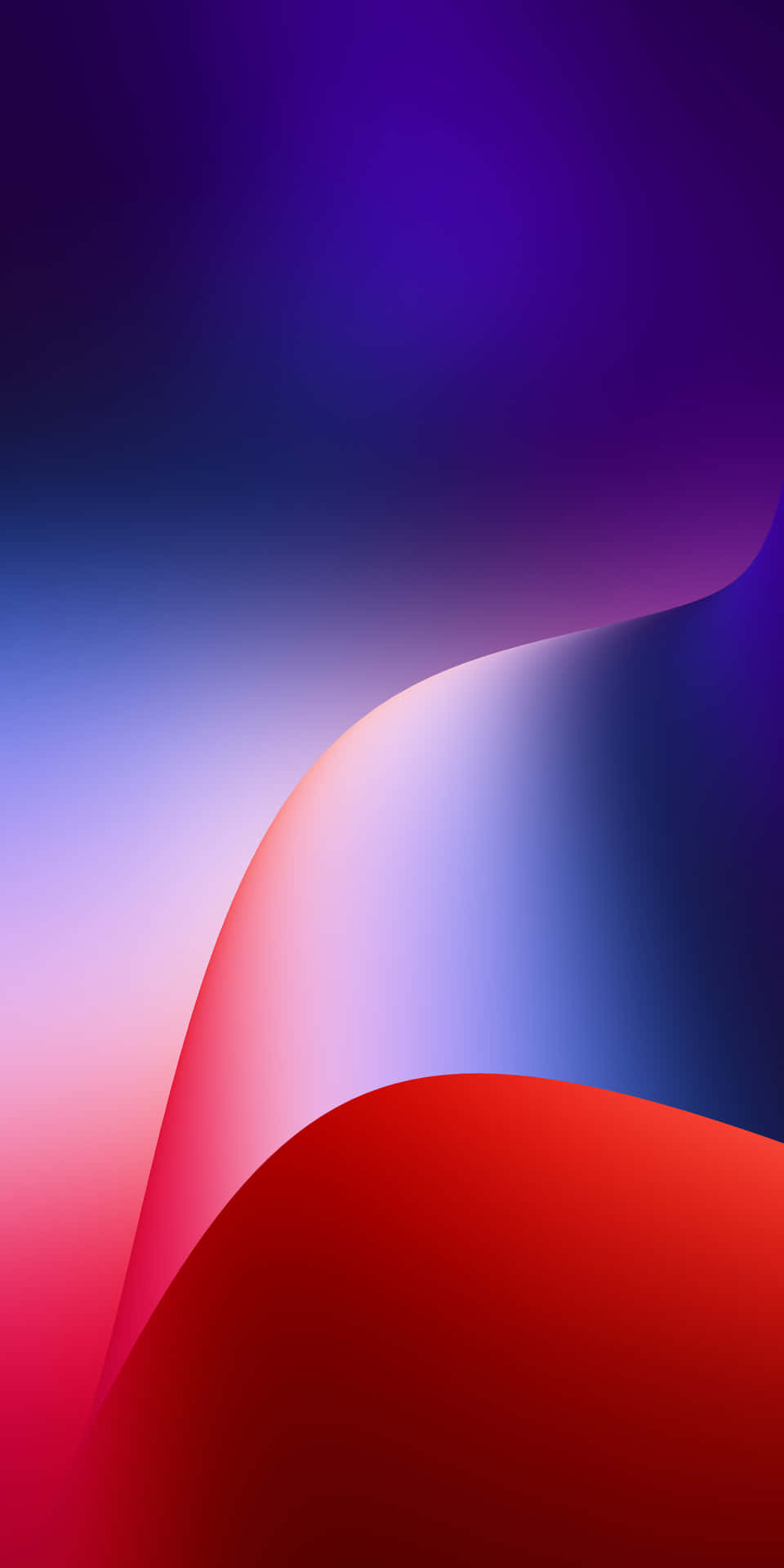充滿活力的抽象數位藝術，帶有流動的紅色、紫色和藍色漸層。 — iPhone 11 壁紙