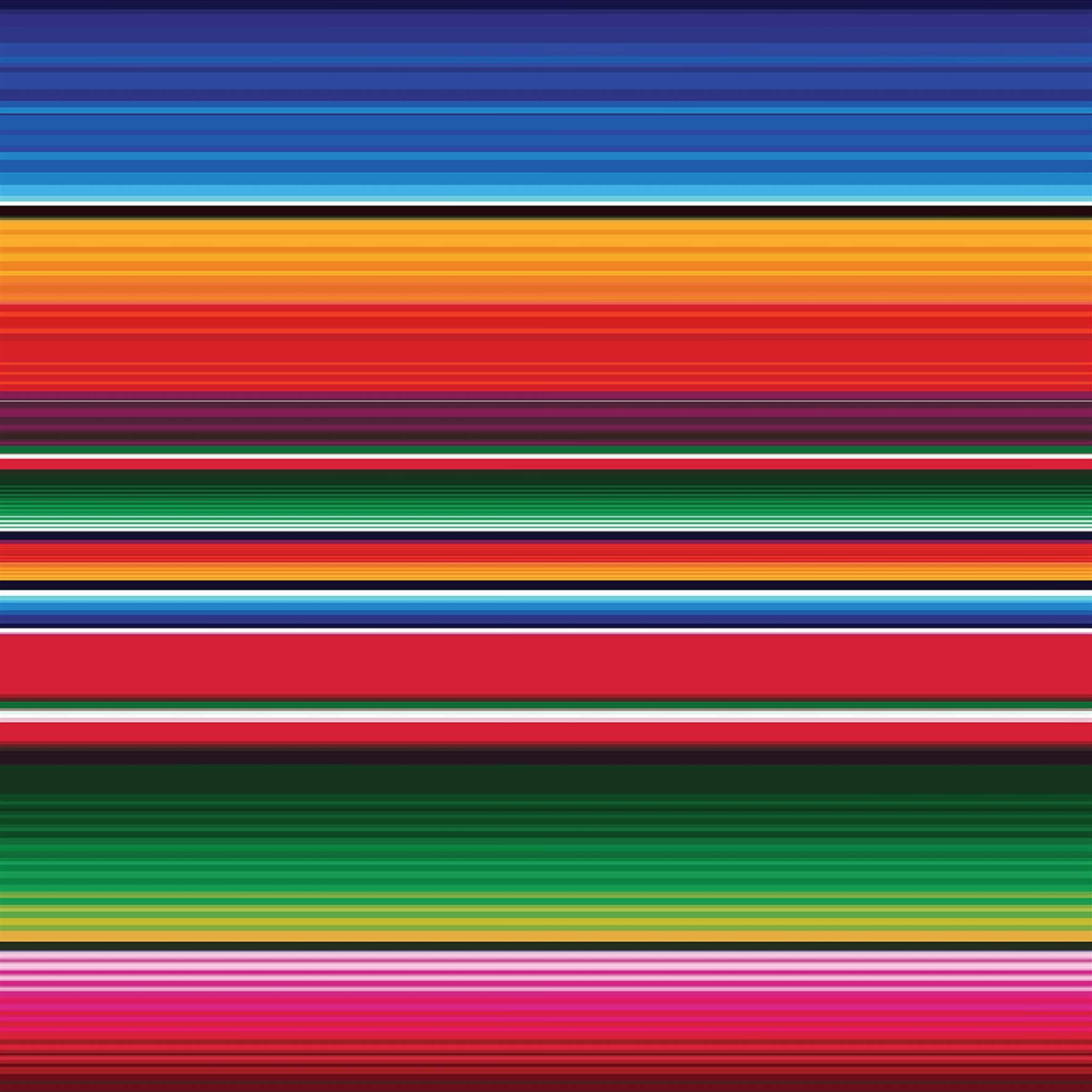 Serape 桌布 壁紙 — 大膽色彩的鮮豔橫條紋創造出充滿活力的墨西哥塞拉佩圖案，帶有豐富的文化質感。