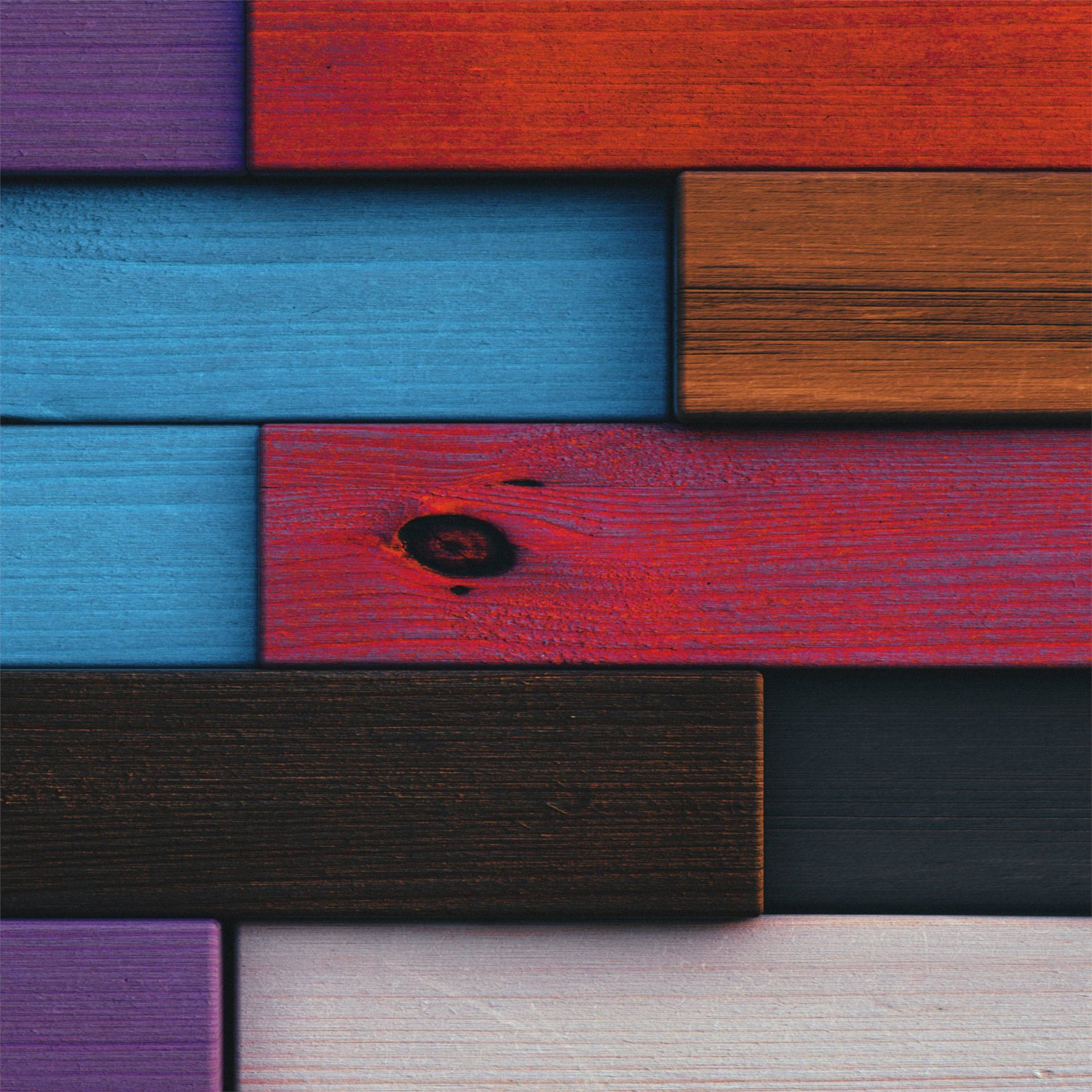 用於現代壁紙設計的幾何圖案彩色木板。 — iPad 壁紙