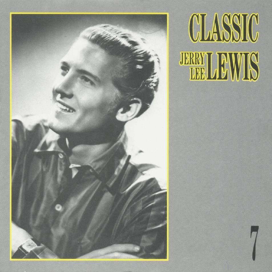 經典 Jerry Lee Lewis 專輯封面，帶有復古黑白肖像和黃色文字。 — Michael B Jordan 壁紙