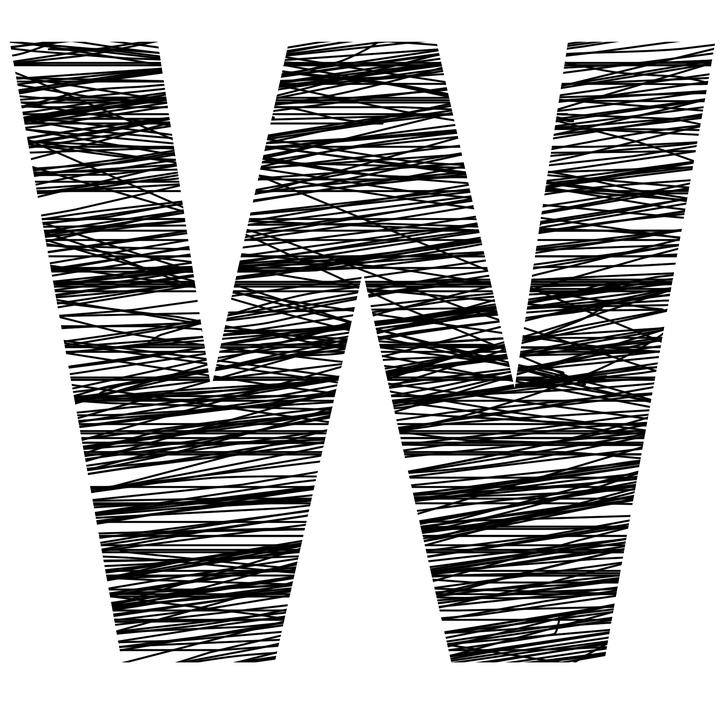 塗鴉字母W藝術 壁紙