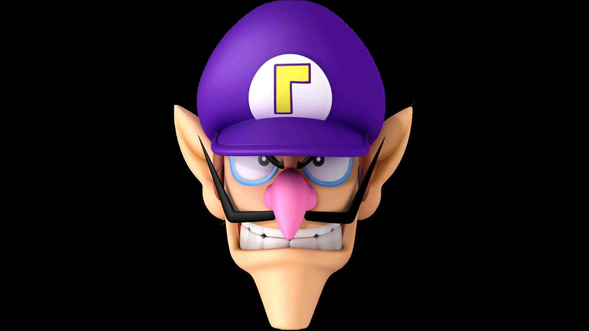 Wario 憤怒面孔，戴著紫色帽子和鬍鬚。 — Sidhu Moose Wala 壁紙