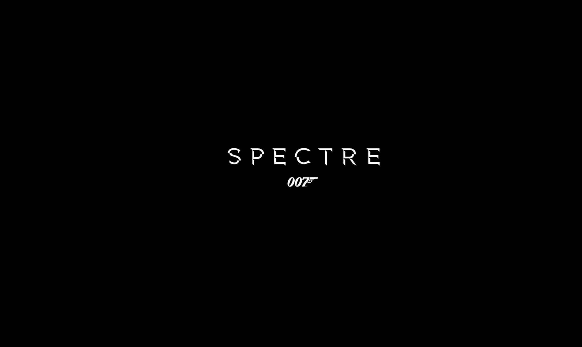  壁紙 — 白色文字顯示 SPECTRE 和 007，居中於純黑色背景上。