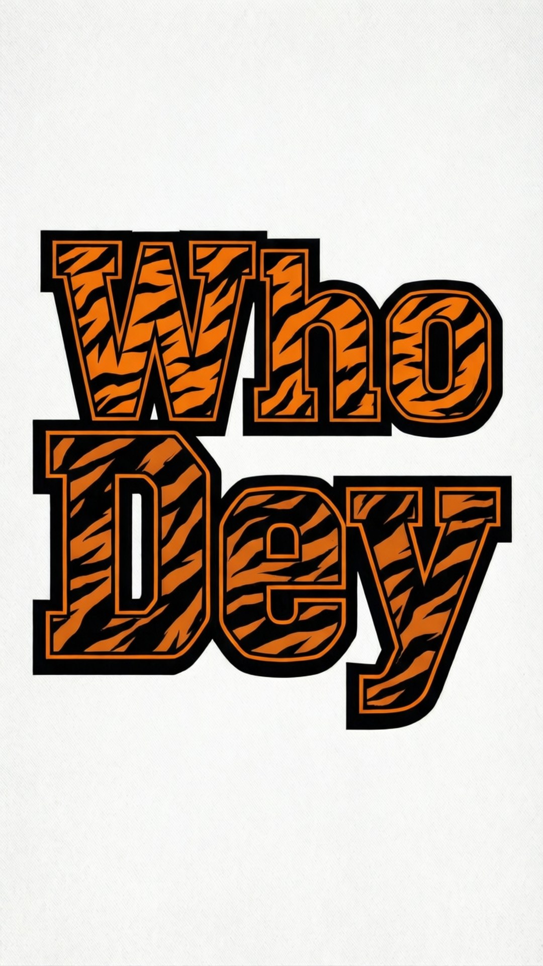 Who Dey 粗體文字 壁紙