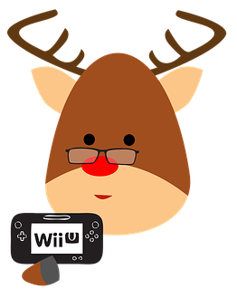 玩家馴鹿與Wii U控制器 壁紙