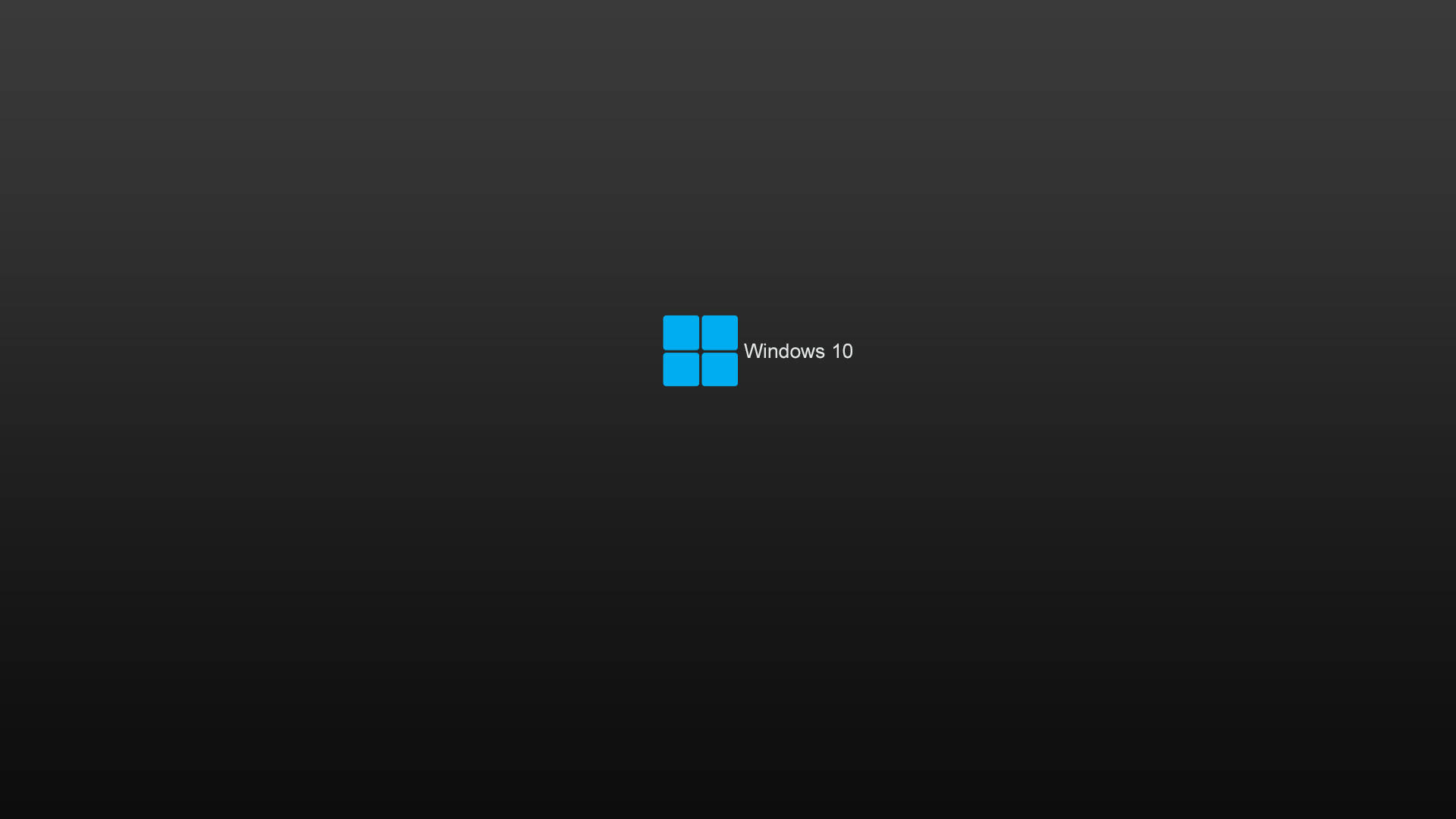 Windows 10 高畫質 桌布 壁紙 — Windows 10 標誌居中於深色漸變背景上，帶有微妙的水平線條。