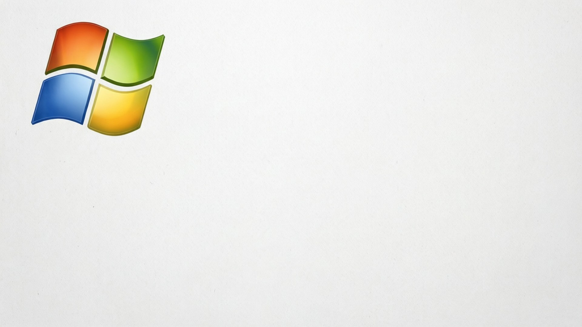 XP Flag Minimal 壁紙 — 標誌性的 Windows 標誌，帶有四個彩色窗格，單獨放在純白色背景上。