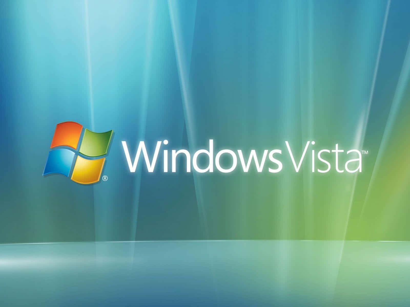 漸層背景上的 Windows Vista 作業系統標誌 — Windows Vista 動態圖片 壁紙