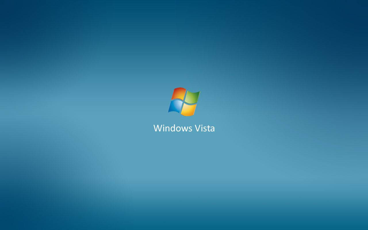 Windows Vista 標誌在藍色漸層背景上 — Windows Vista 動態圖片 壁紙