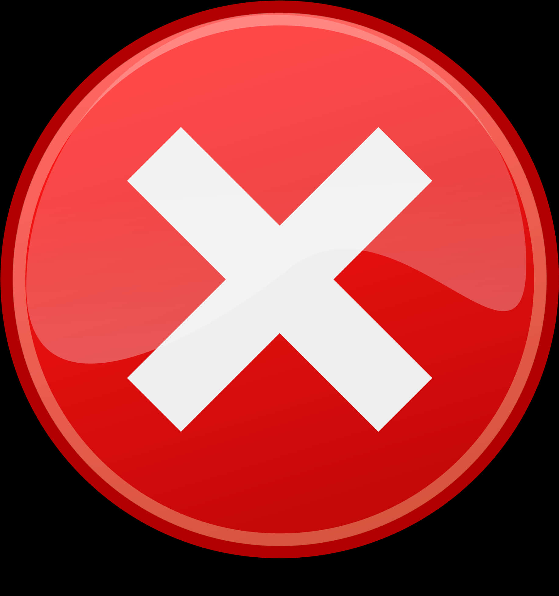 紅色圓圈白色X圖示 壁紙
