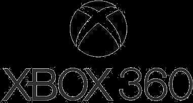 Xbox 桌布 壁紙 — Xbox 360 標誌以發光的白色線條呈現在純黑色背景上。