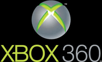 Xbox 桌布 壁紙 — Xbox 360 標誌在純黑背景上發出鮮豔的綠色光芒。
