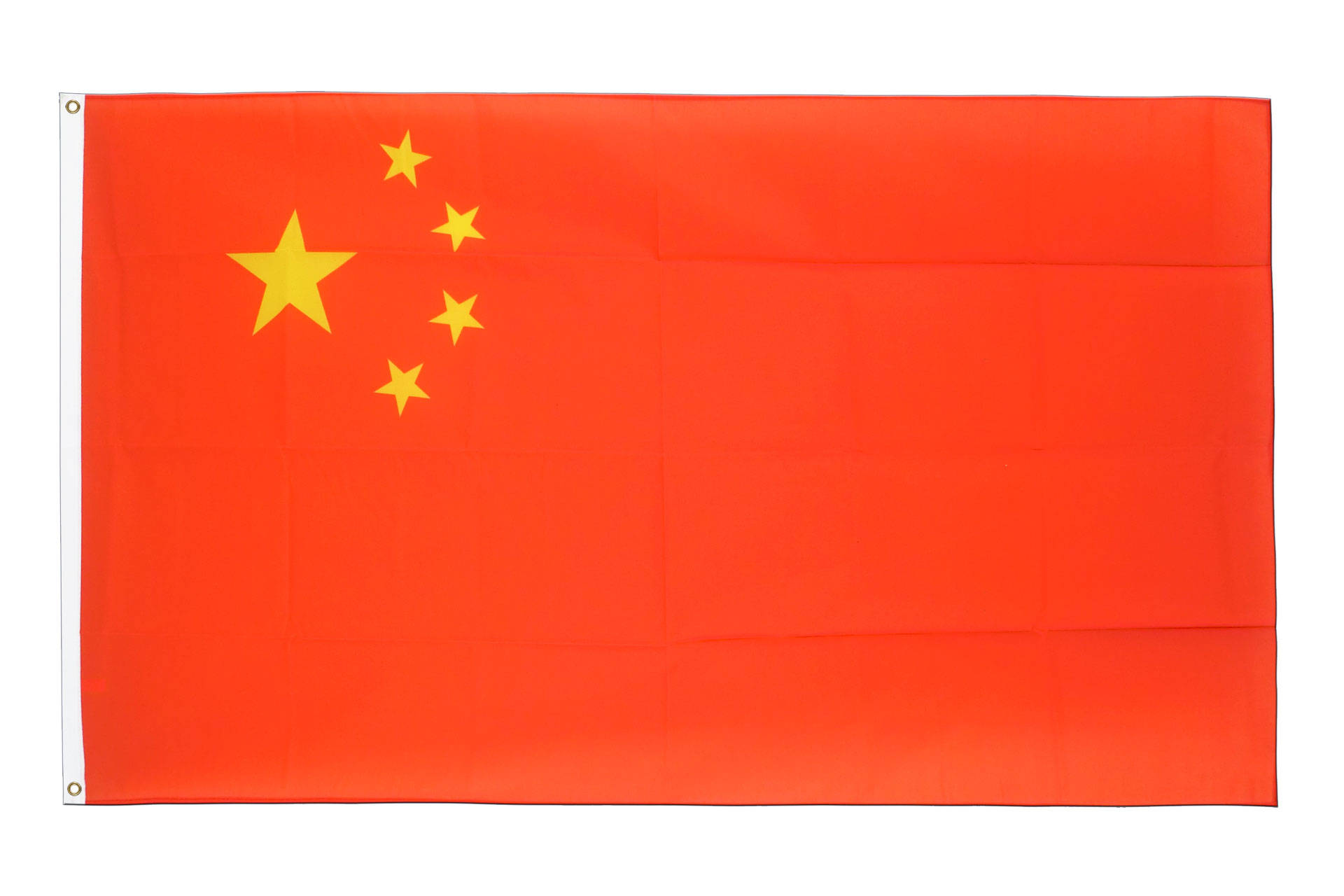 紅色底色配黃色星星的中國國旗 — 中國國旗 壁紙