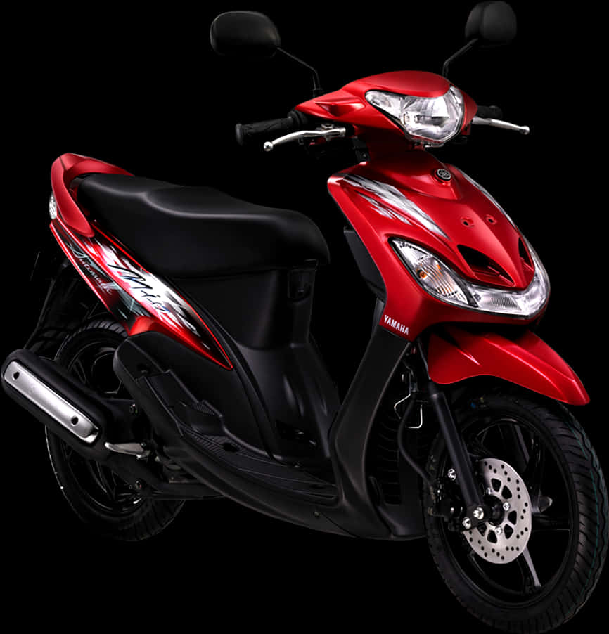 紅色Yamaha機車黑色背景 壁紙