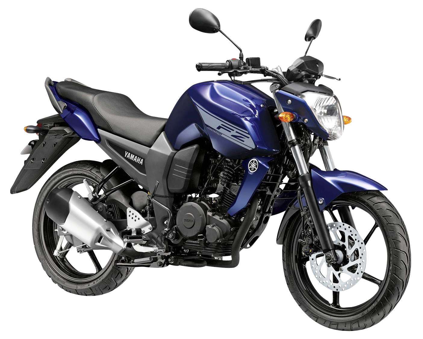 Yamaha 藍色摩托車側面視角 壁紙