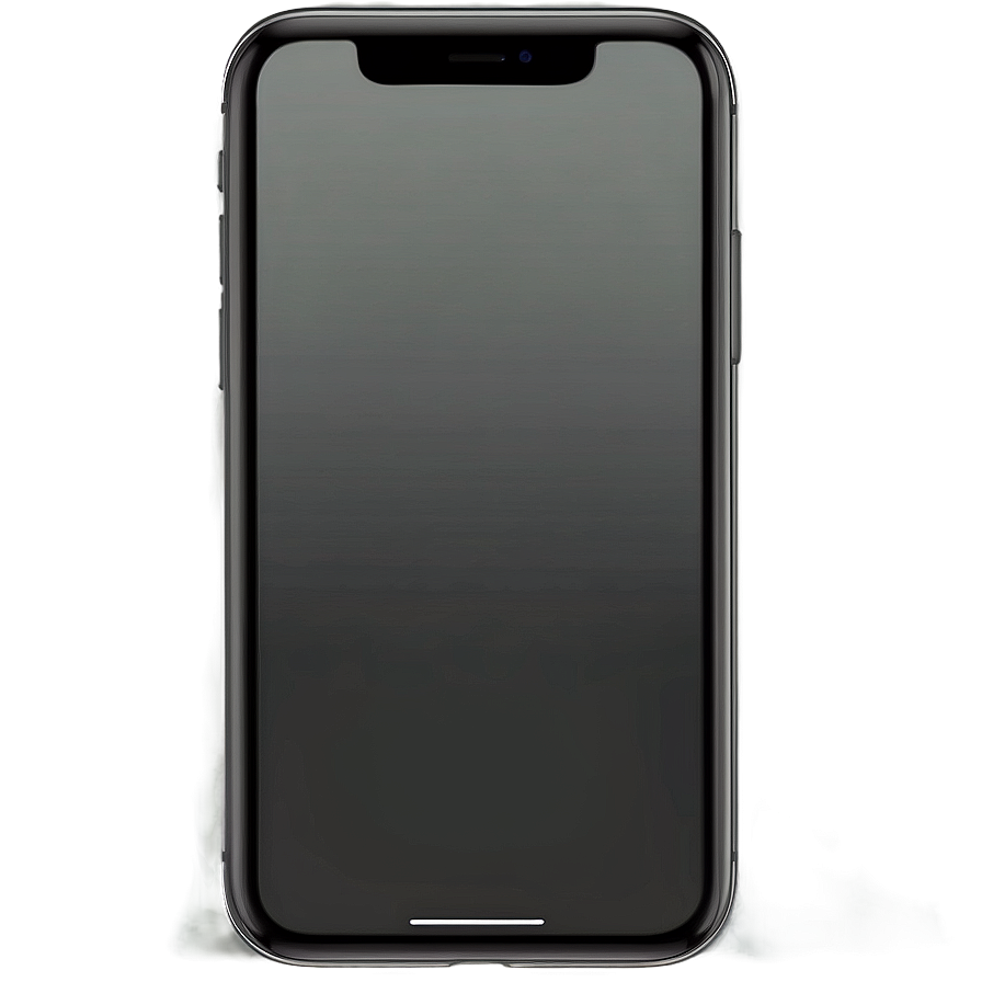 一部現代黑色智慧型手機，螢幕深色，背景為漸變色。 — iPhone 11 壁紙