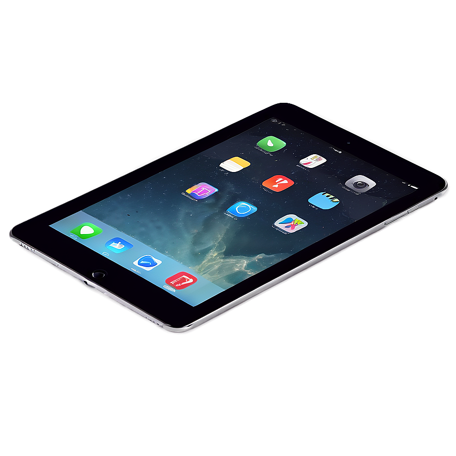 一部現代平板電腦，螢幕上顯示色彩繽紛的應用程式圖示。 — iPad 壁紙