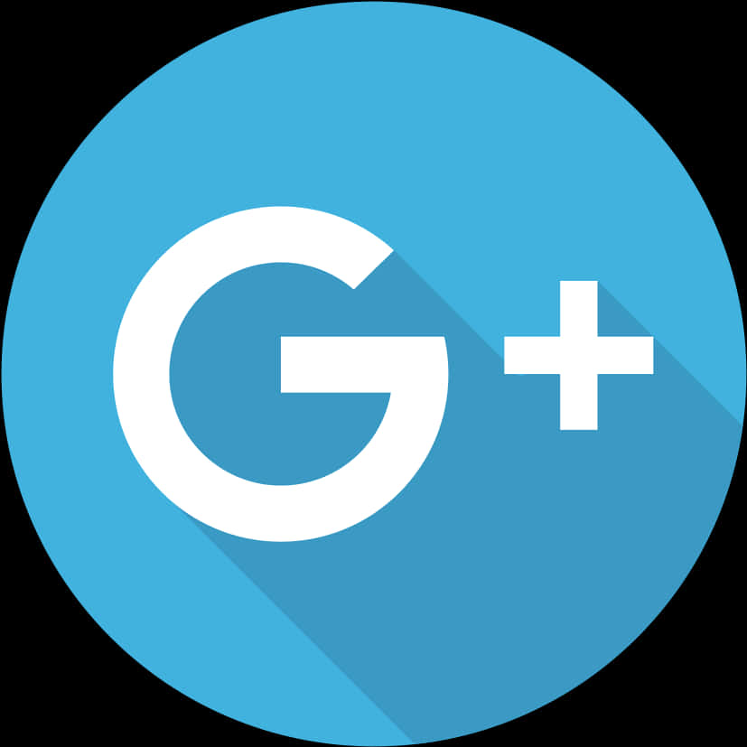Google Plus 標誌圖標，帶有藍色圓圈和白色G加號符號。 — Google 壁紙