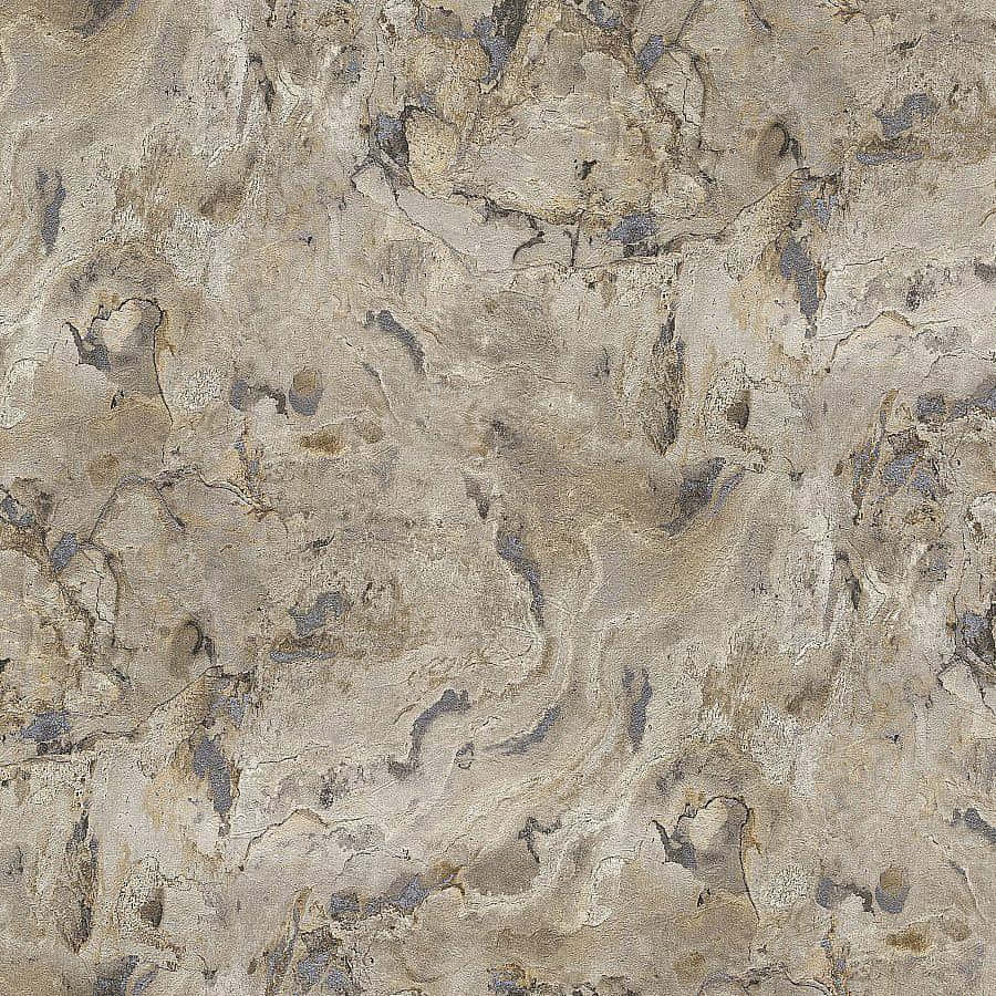 Brown Marble 桌布 壁紙 — 一款帶有抽象米色、灰色和棕色漩渦紋理的壁紙，模仿老化石頭或裂開的灰泥。