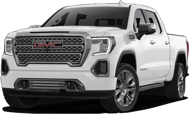 白色GMC Sierra pickup truck，配備鍍鉻水箱護罩和合金輪圈。 — Toyota Supra 壁紙