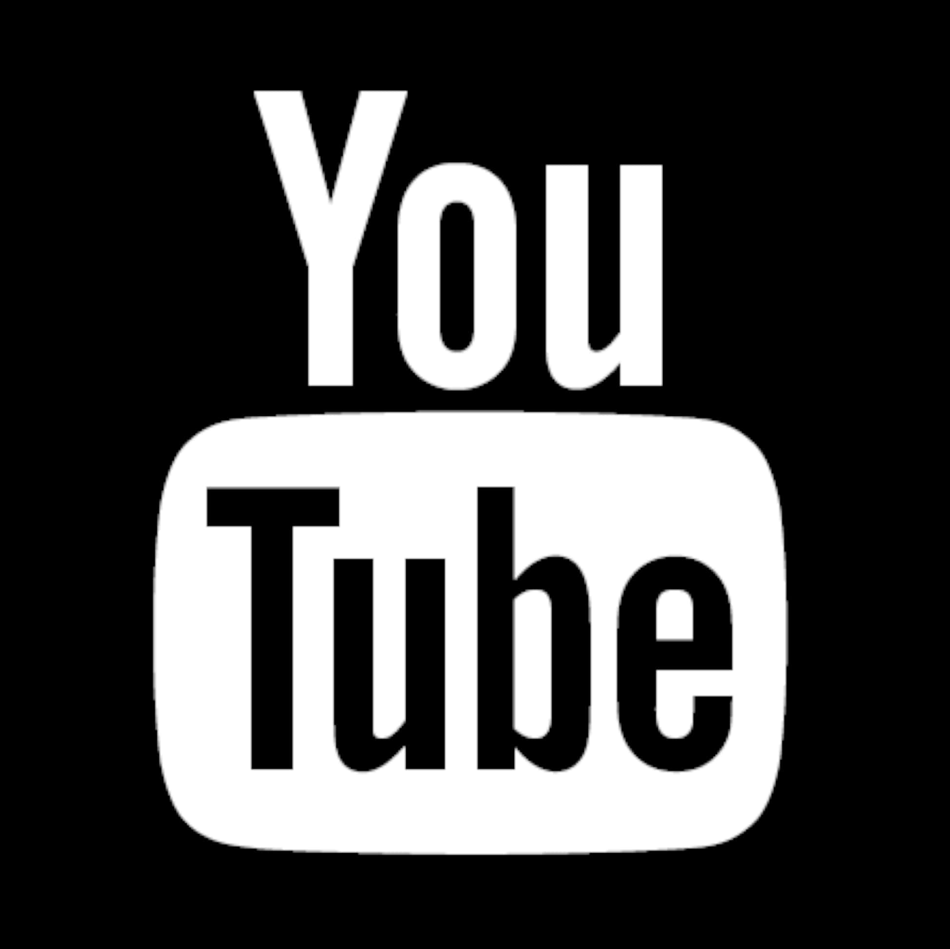 YouTube 標誌黑白 壁紙