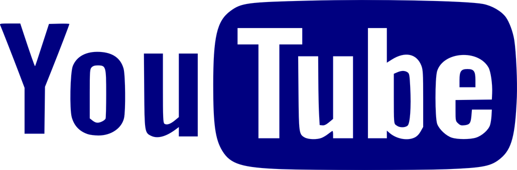 YouTube 標誌藍色背景 壁紙