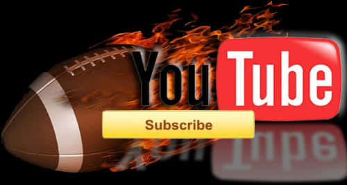 燃燒足球 YouTube 訂閱 壁紙