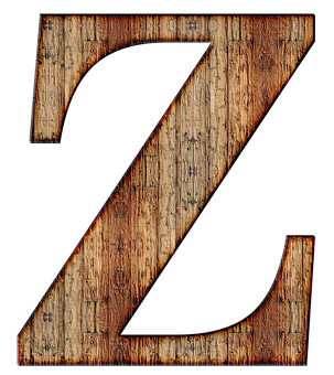 質樸木質字母Z 壁紙