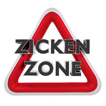 Zicken Zone 交通標誌，帶有幽默風格的路牌設計 — 搞笑 壁紙