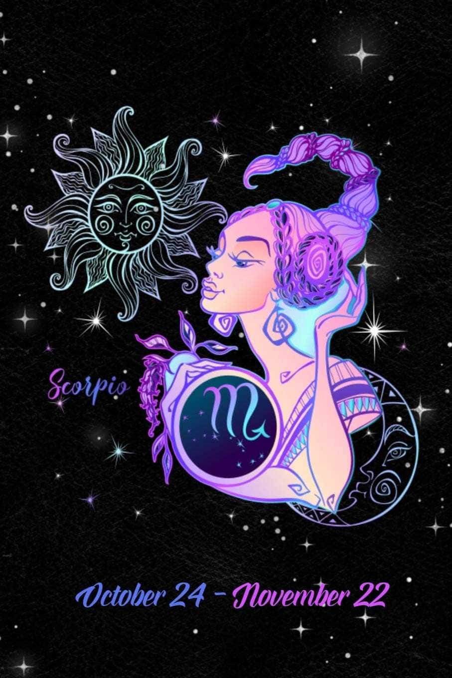 一位女子，背景中有星星與太陽 壁紙