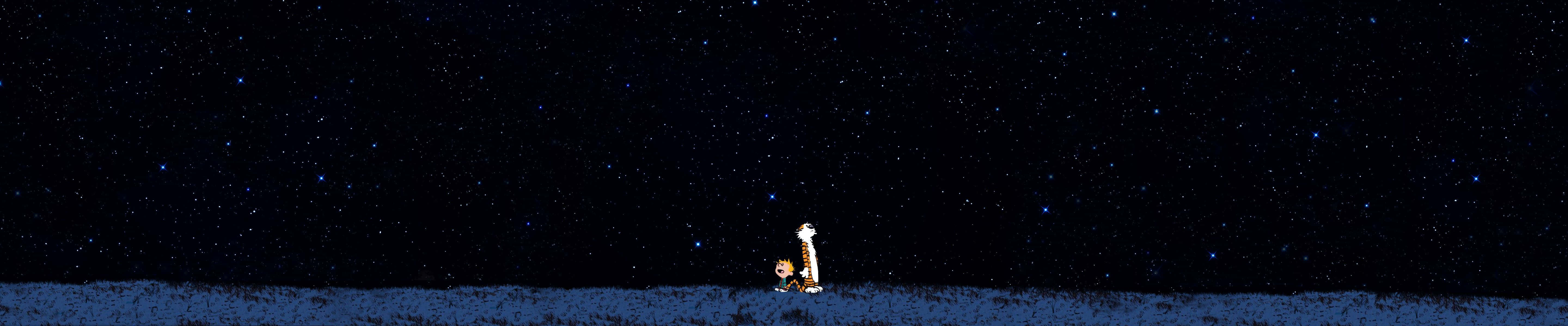 Comics 桌布 壁紙 — 一位孤獨的太空人站在一個星光熠熠的外星行星上，頭頂是廣闊的宇宙天空，佈滿閃爍的星星。