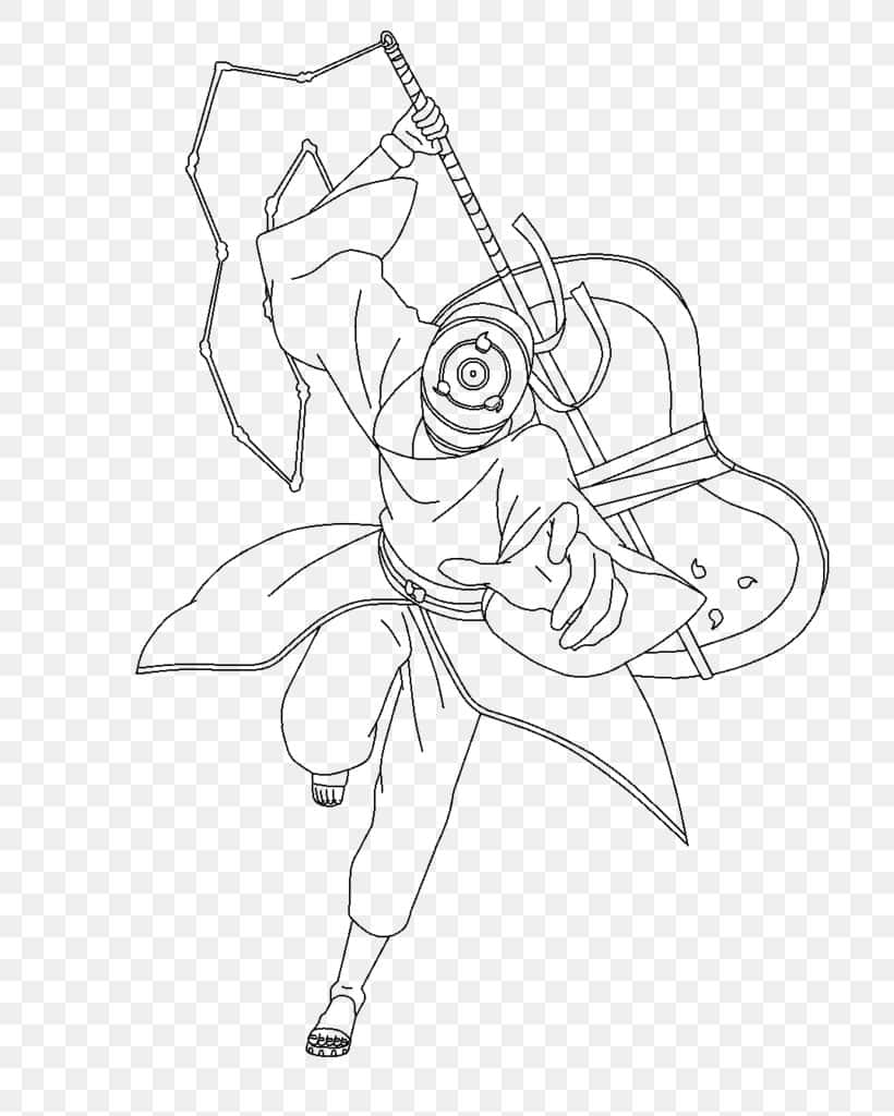 Akatsuki Drawing 桌布 壁紙 — 一位身穿飄逸長袍的動態動漫戰士，手持法杖和盾牌，擺出準備戰鬥的姿勢。