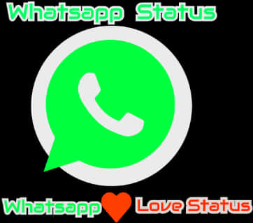WhatsApp 桌布 壁紙 — 一個亮綠色的WhatsApp標誌，中間有白色電話圖示，黑色背景，下方有彩色文字。