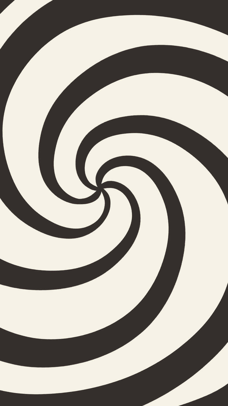 Spiral 桌布 壁紙 — 一個催眠的黑白螺旋圖案，以大膽的幾何曲線向內輻射。