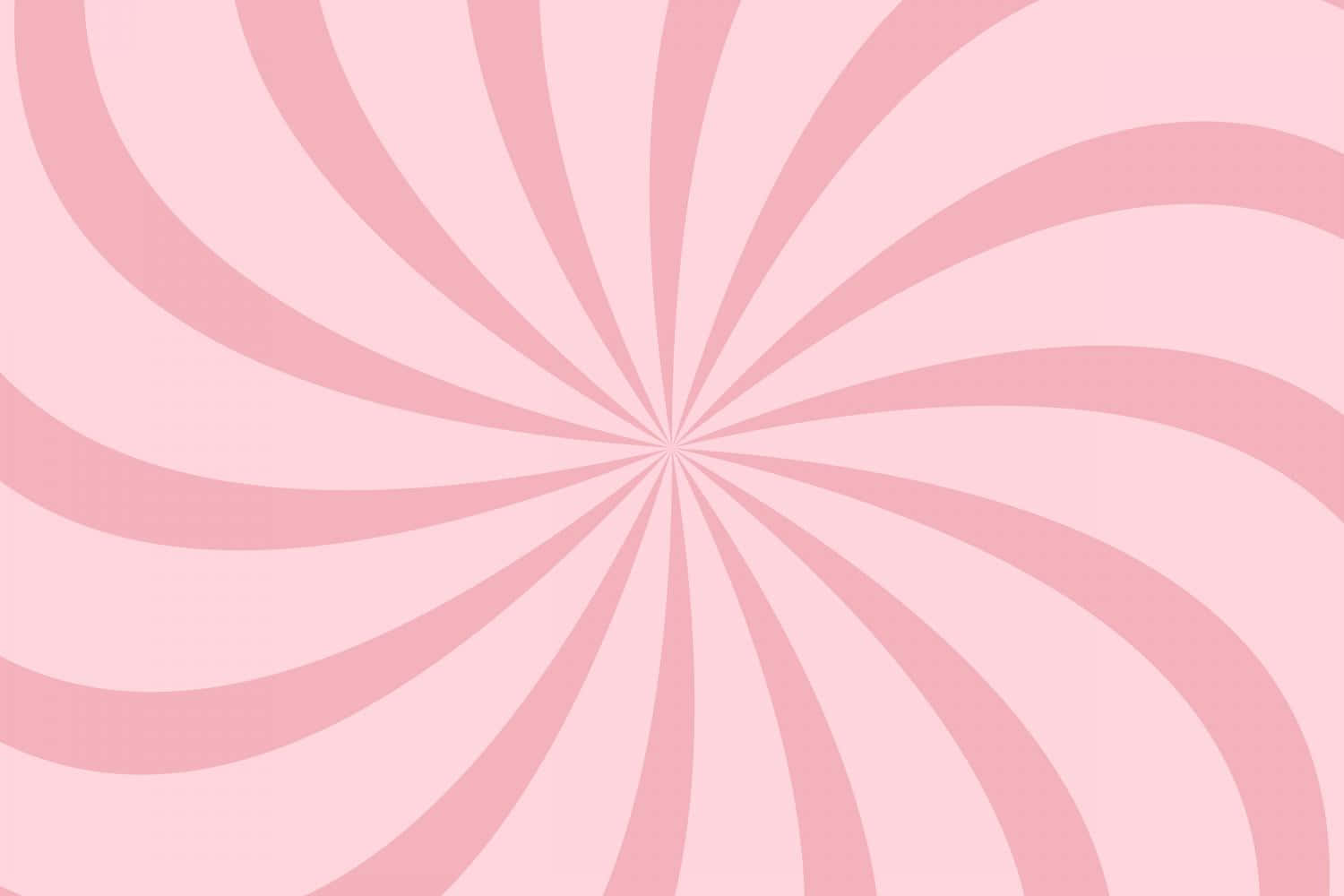 Pink Swirl 桌布 壁紙 — 一個催眠螺旋圖案從中心點以柔和粉紅色調向外擴散。