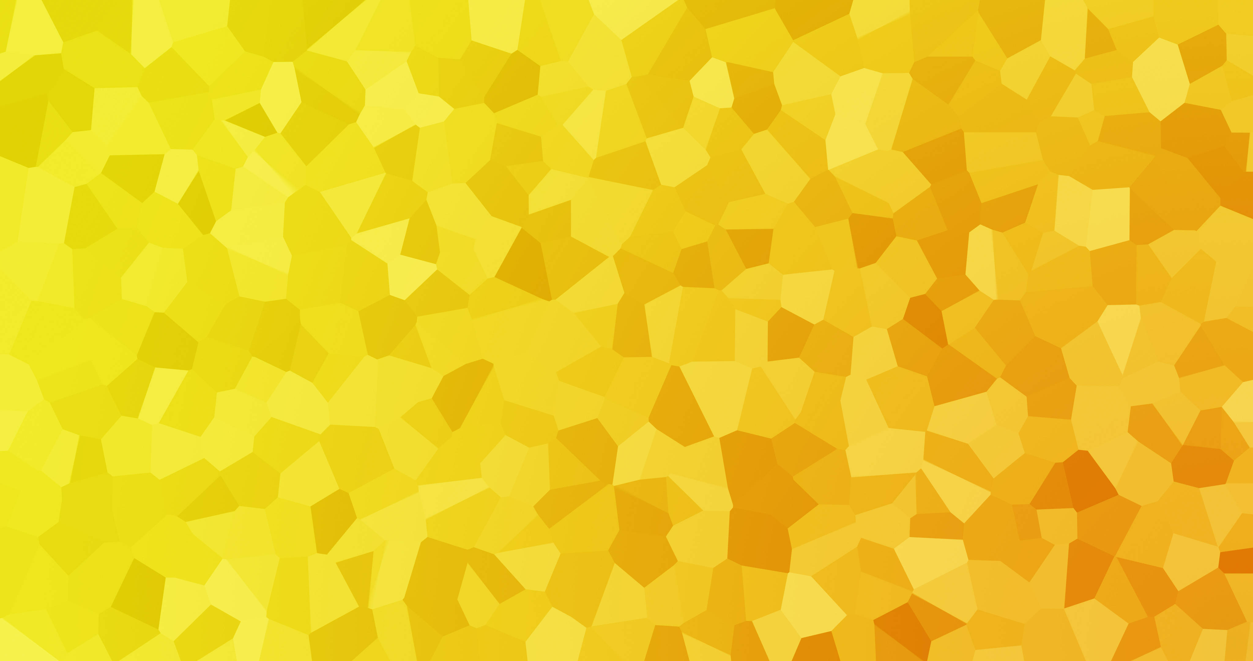 Geometric 桌布 壁紙 — 一個充滿活力的抽象圖案，由不規則的多邊形形狀組成，呈現溫暖的黃色和橙色色調。