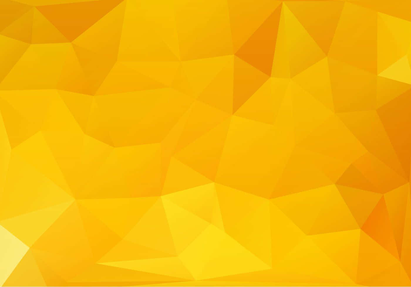 Yellow Abstract 桌布 壁紙 — 一個充滿活力的抽象背景，由變化的黃色和橙色多邊形面組成，營造出動態的低多邊形紋理。