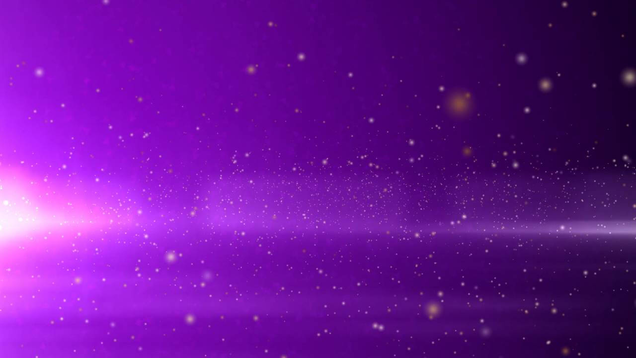 紫色 桌布 壁紙 — 一個充滿發光粒子和柔和光線的紫色宇宙空間。