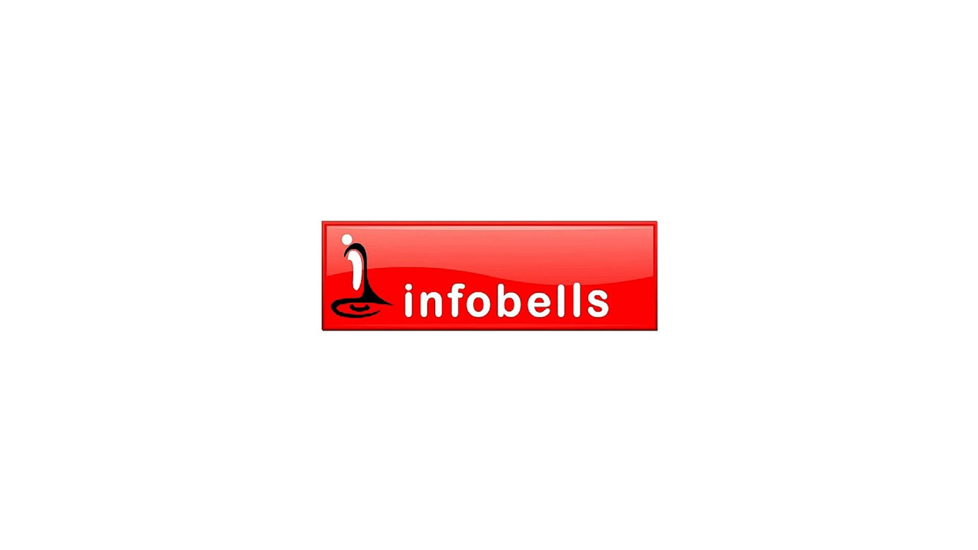 YouTube Logo 桌布 壁紙 — 一個光滑的紅色矩形標誌，帶有白色文字和一個風格化的鈴鐺圖標，背景為純白色。