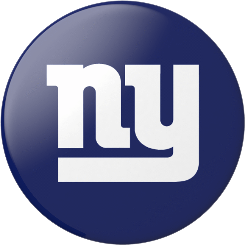 紐約 桌布 壁紙 — 一個光滑的藍色圓形按鈕，上面有粗體白色「ny」標誌，背景為純深藍色。