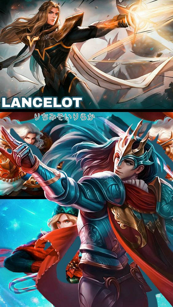 Mobile Legends 動態圖 桌布 壁紙 — 一個動態的動漫風格戰士，擁有飄逸的頭髮和發光的劍斬，背景是宇宙。