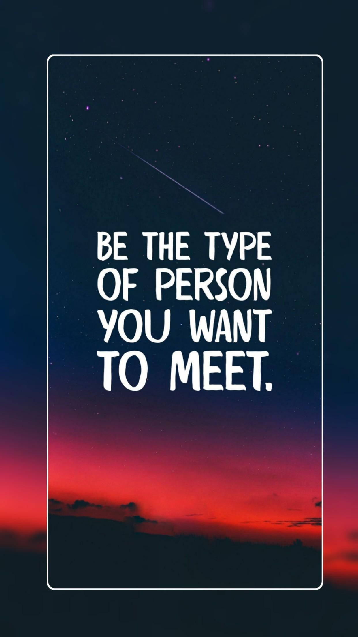 Motivational Quotes 桌布 壁紙 — 一個勵志名言框在充滿活力的暮色天空中，有星星和一顆流星。