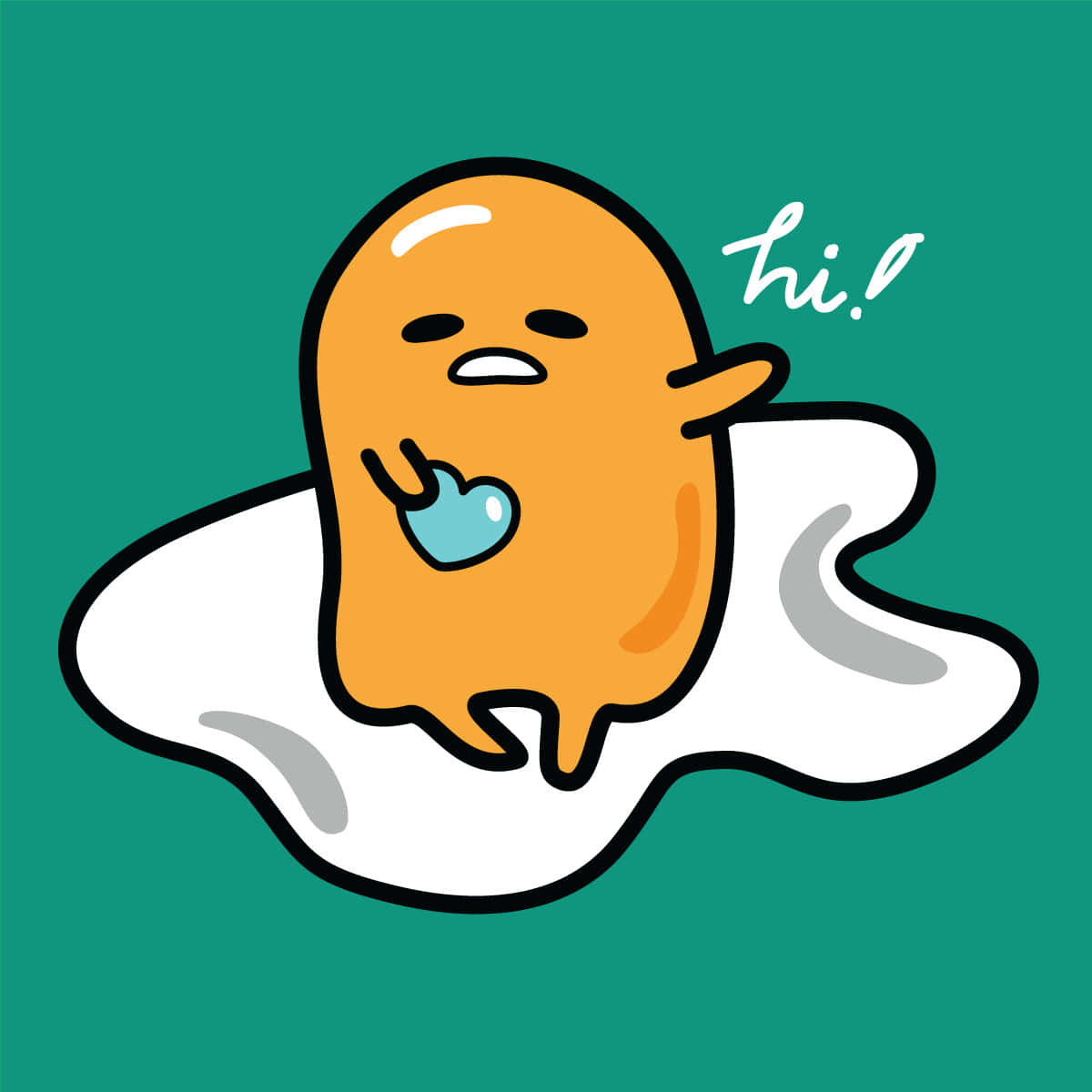 一個卡通角色手中握著一顆蛋 壁紙