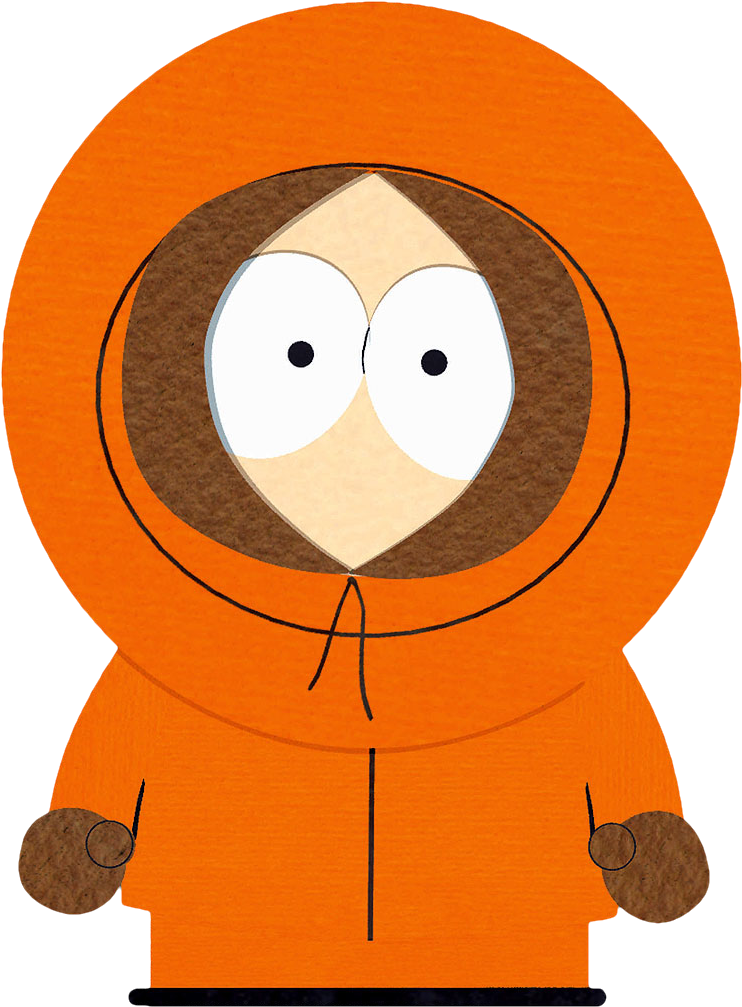Hoodie 桌布 壁紙 — 一個卡通角色穿著鮮橙色連帽衫，露出大大的白色眼睛和棕色頭髮。