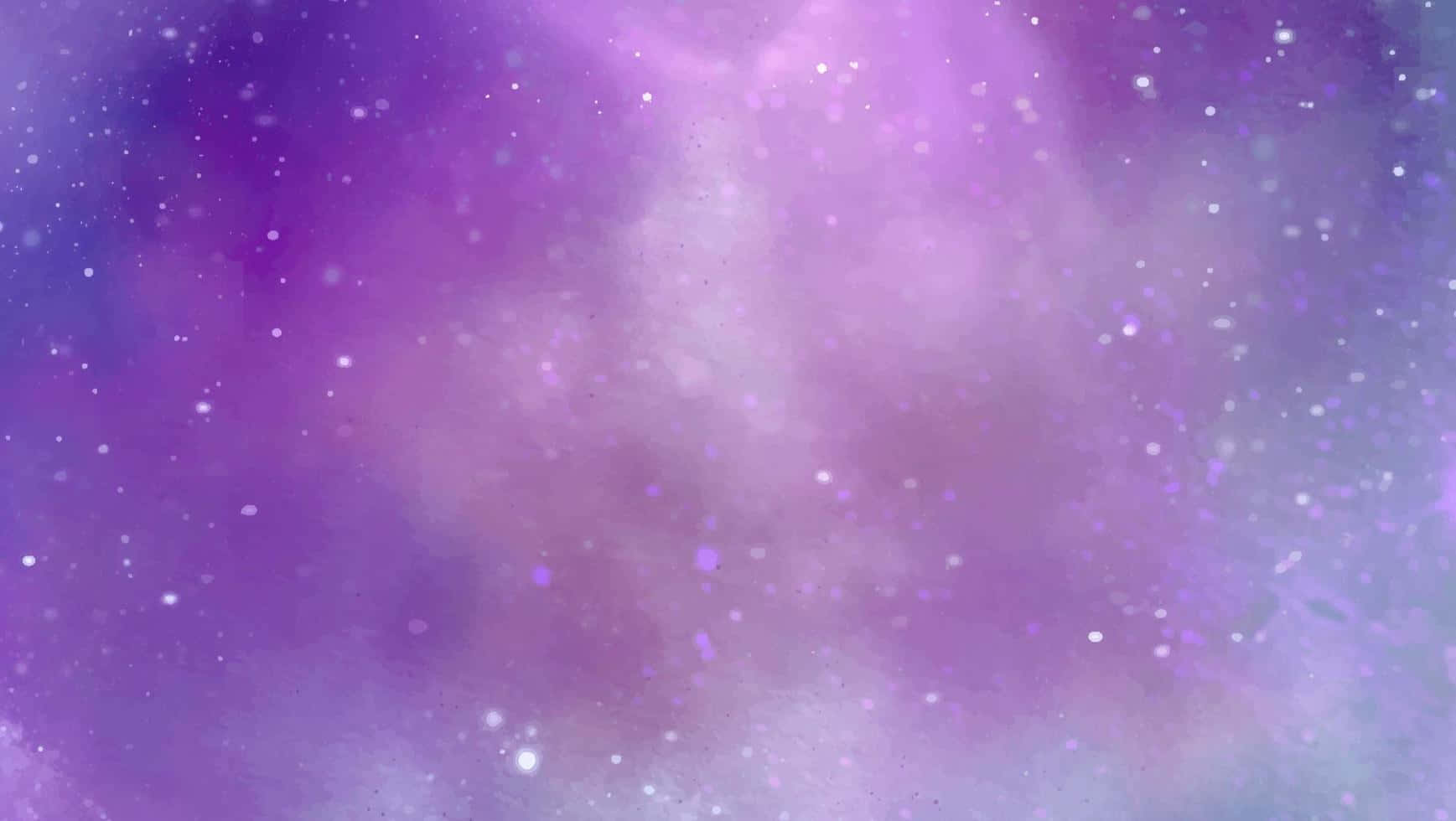 Pastel Galaxy 桌布 壁紙 — 一個夢幻的紫色和薰衣草色星雲，充滿柔和發光的星星和縹緲的宇宙雲。